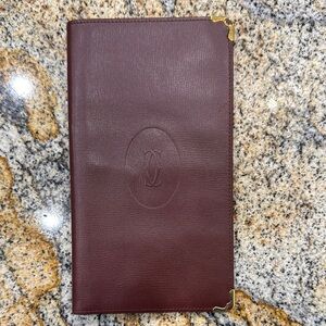 Cartier Burgundy Leather Wallet